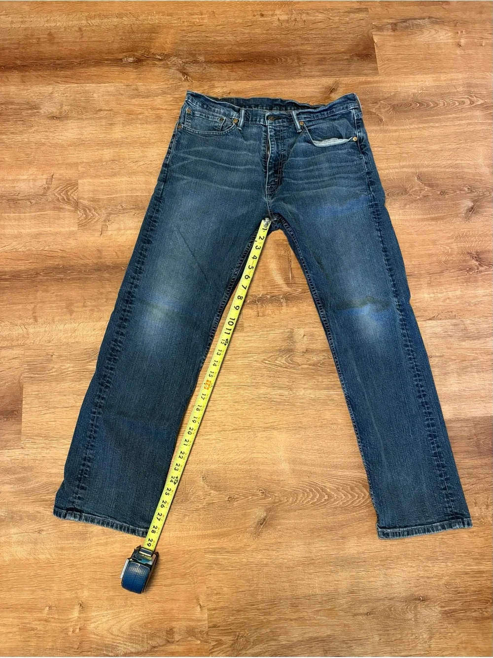 Levi's Dark Blue Straight Leg Men's Jeans Size 36x32